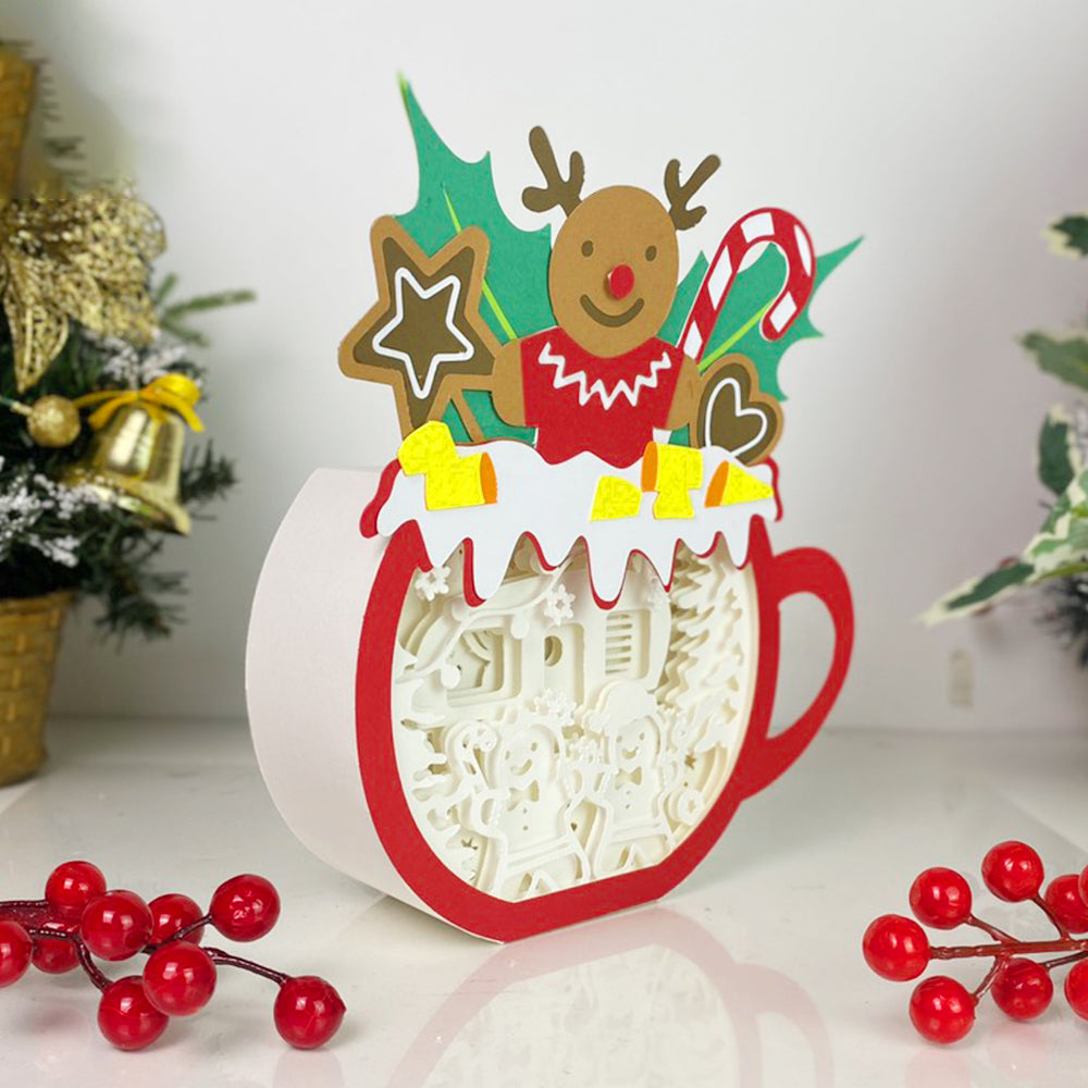 Christmas Gingerbread – 3D Box SVG File for Cricut & Silhouette