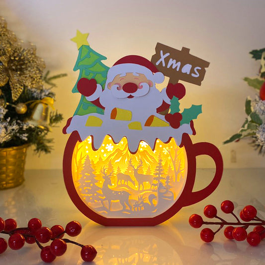 Christmas Deer – 3D Box SVG File for Cricut & Silhouette