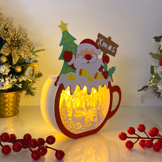 Christmas Deer – 3D Box SVG File for Cricut & Silhouette