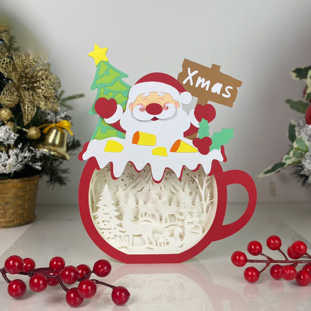 Christmas Deer – 3D Box SVG File for Cricut & Silhouette