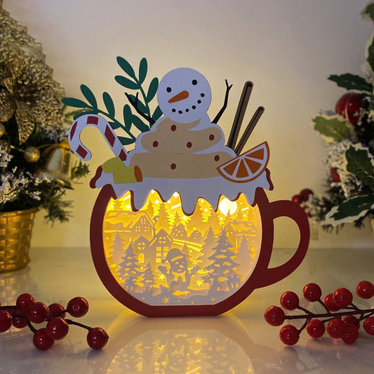 Christmas Snowman – 3D Box SVG File for Cricut & Silhouette