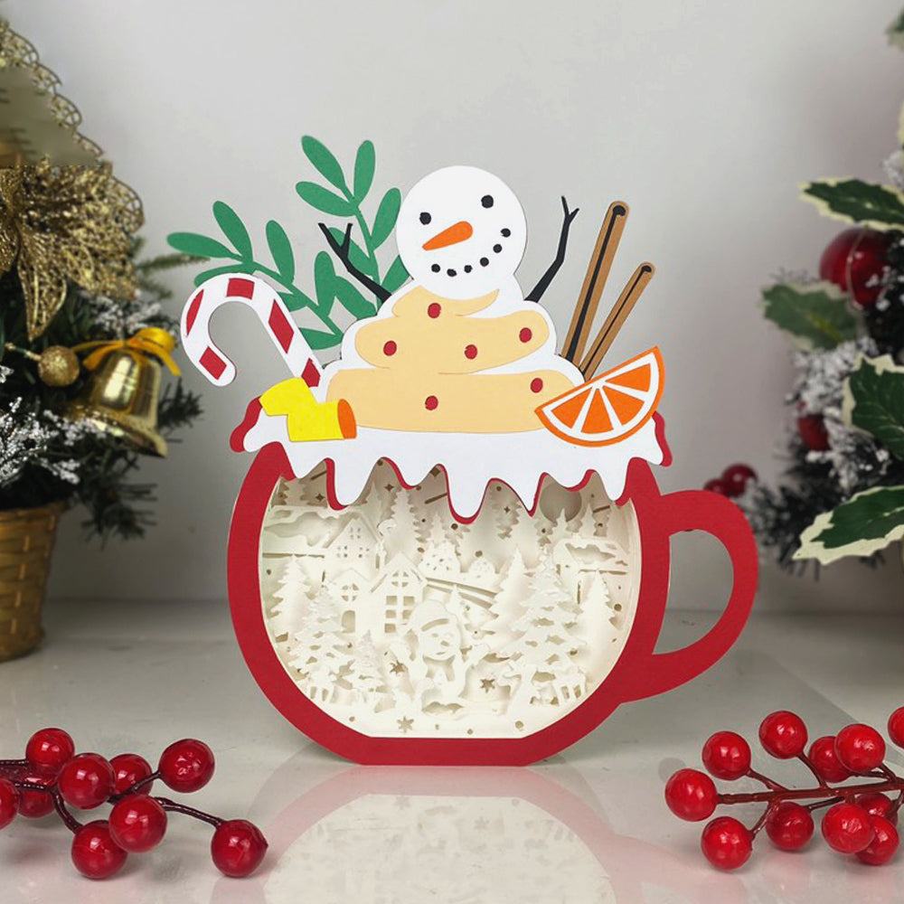 Christmas Snowman – 3D Box SVG File for Cricut & Silhouette