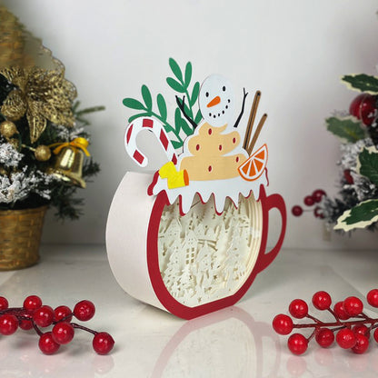 Christmas Snowman – 3D Box SVG File for Cricut & Silhouette