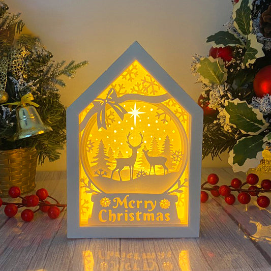 Christmas Deer – 3D Box SVG File for Cricut & Silhouette