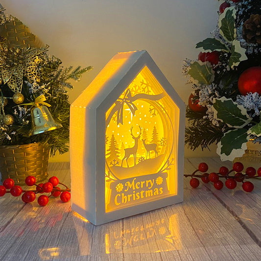 Christmas Deer – 3D Box SVG File for Cricut & Silhouette