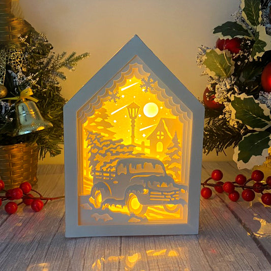 Christmas Truck – 3D Box SVG File for Cricut & Silhouette