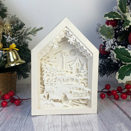 Christmas Truck – 3D Box SVG File for Cricut & Silhouette