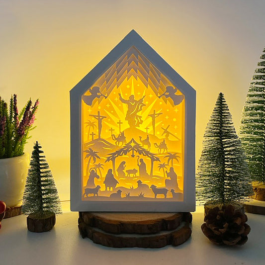 Jesus – 3D Box SVG File for Cricut & Silhouette