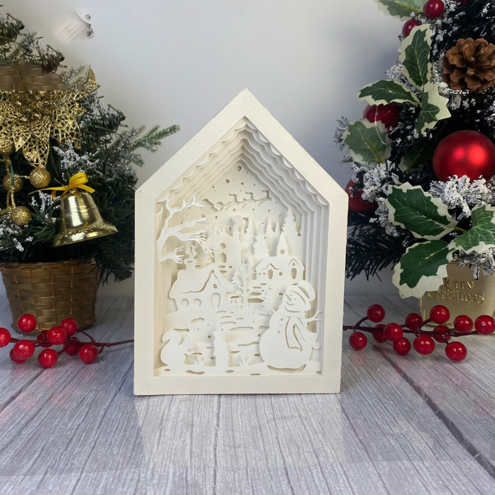 Village – 3D Box SVG File for Cricut & Silhouette