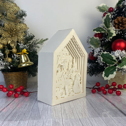 Village – 3D Box SVG File for Cricut & Silhouette