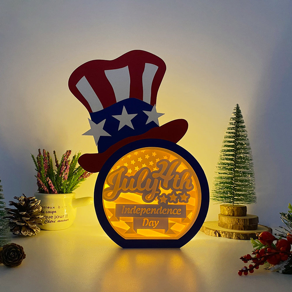 4th Of July – 3D Box SVG File for Cricut & Silhouette