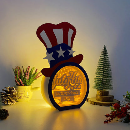 4th Of July – 3D Box SVG File for Cricut & Silhouette