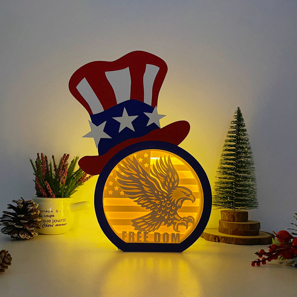 Freedom – 3D Box SVG File for Cricut & Silhouette