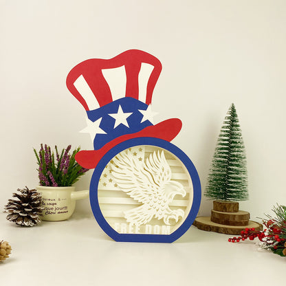 Freedom – 3D Box SVG File for Cricut & Silhouette