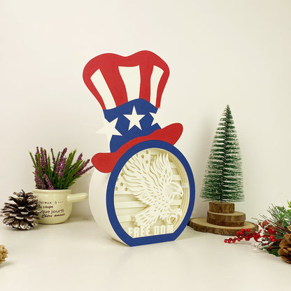 Freedom – 3D Box SVG File for Cricut & Silhouette