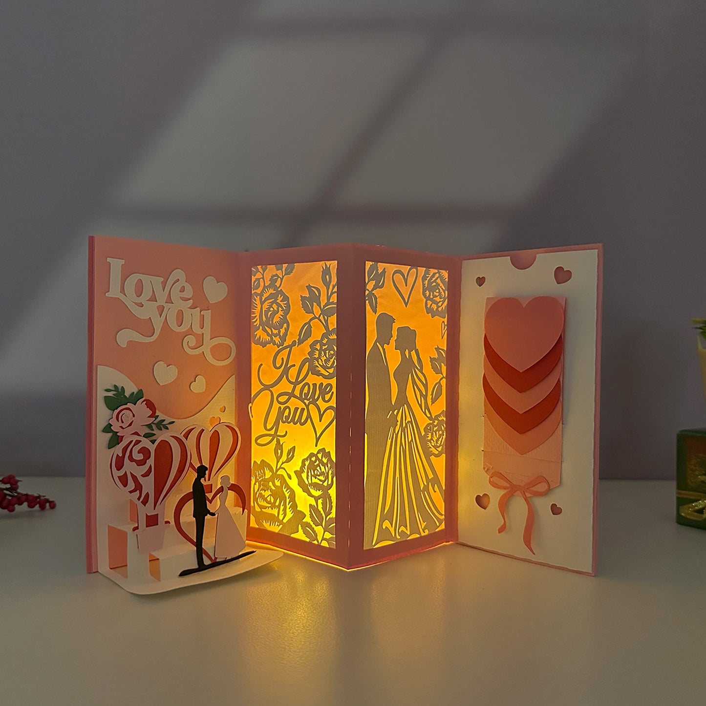 Valentine 3 – 3D Pop-Up Card SVG File for Cricut & Silhouette
