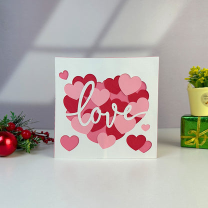 Valentine 3 – 3D Pop-Up Card SVG File for Cricut & Silhouette