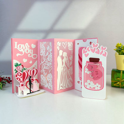 Valentine 3 – 3D Pop-Up Card SVG File for Cricut & Silhouette