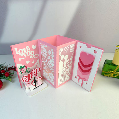 Valentine 3 – 3D Pop-Up Card SVG File for Cricut & Silhouette