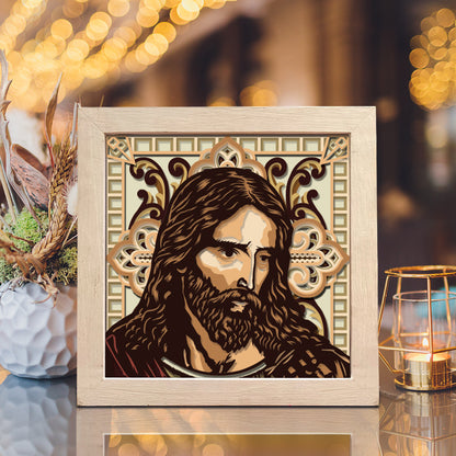 Jesus 10 Square – 3D Shadow Box SVG File for Cricut & Silhouette
