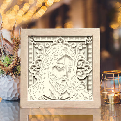 Jesus 10 Square – 3D Shadow Box SVG File for Cricut & Silhouette