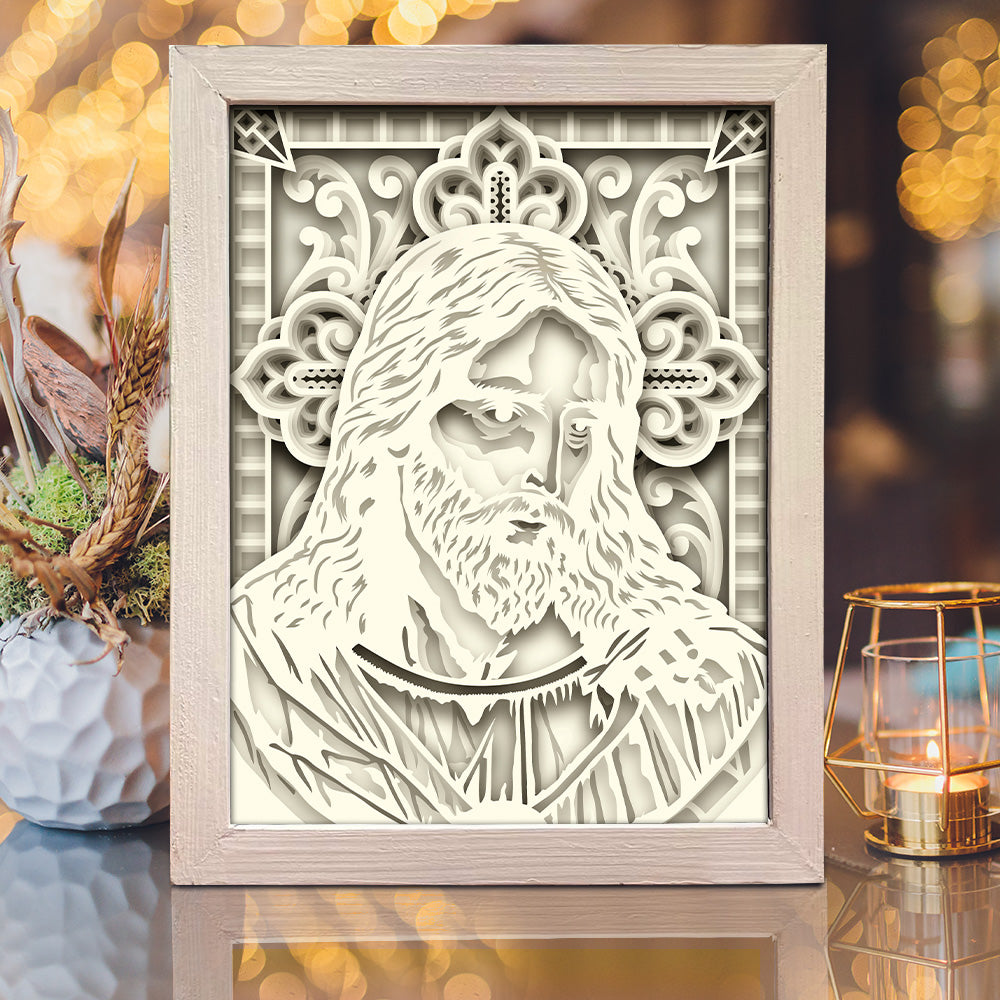 Jesus 10 – 3D Shadow Box SVG File for Cricut & Silhouette