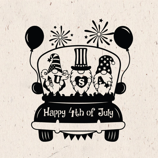 4th Of July Gnome – Kirigami - Cricut File - VEKTOR KRAFT