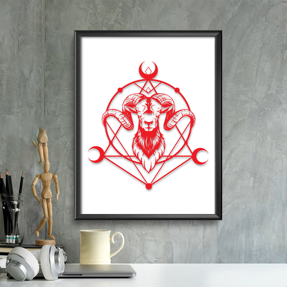 Aries – Kirigami – 3D Lightbox SVG File for Cricut & Silhouette