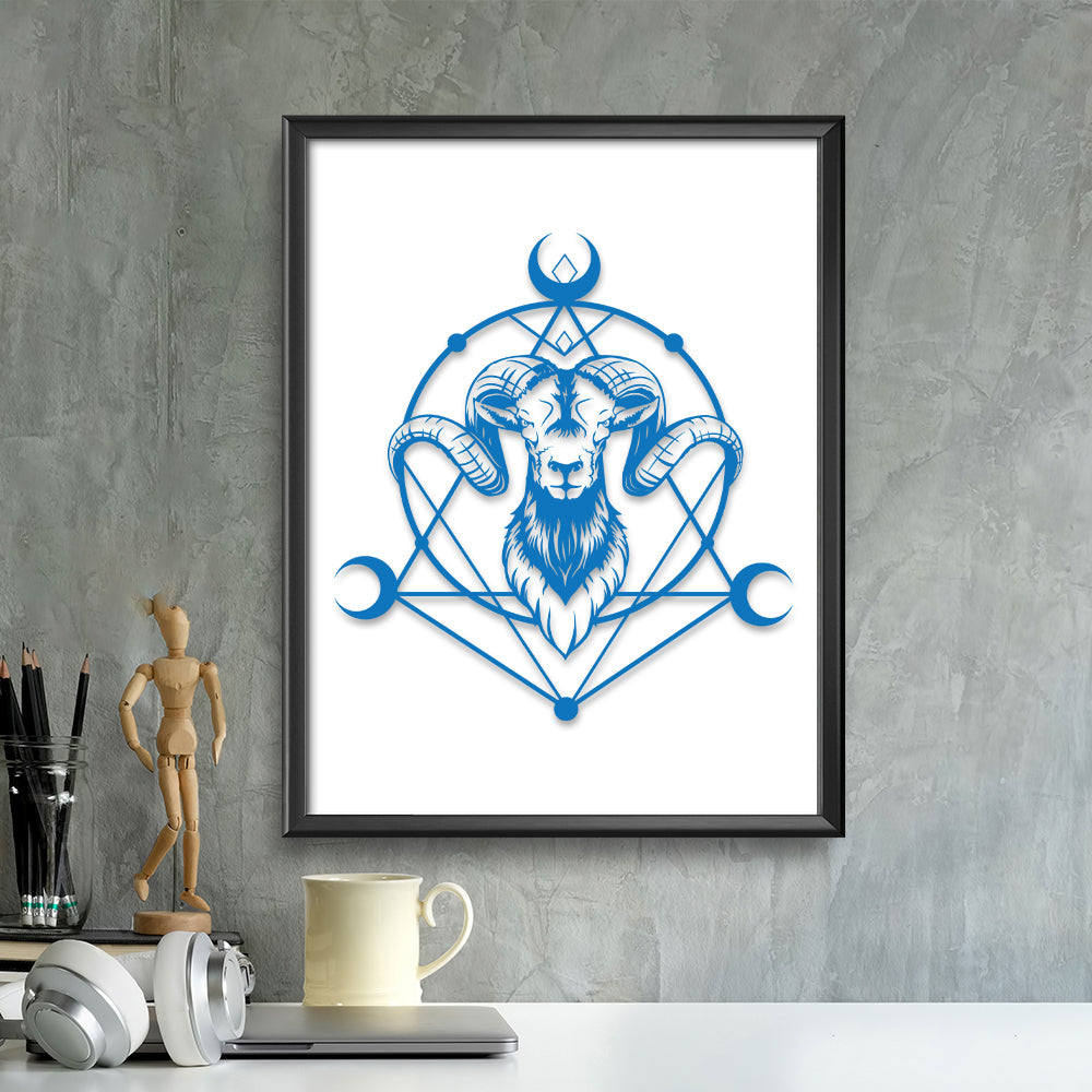 Aries – Kirigami – 3D Lightbox SVG File for Cricut & Silhouette