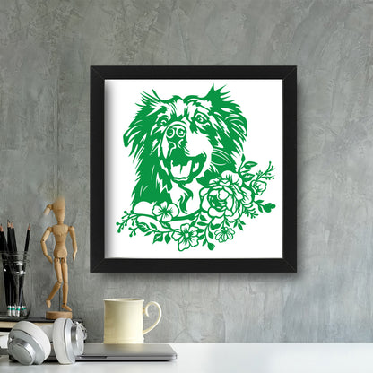 Australian Shepherd – Kirigami – 3D Lightbox SVG File for Cricut & Silhouette