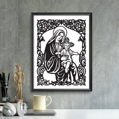Ave Maria – Kirigami – 3D Lightbox SVG File for Cricut & Silhouette