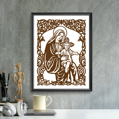 Ave Maria – Kirigami – 3D Lightbox SVG File for Cricut & Silhouette