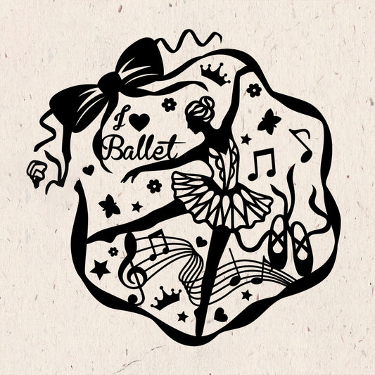 Ballet – Kirigami - Cricut File - VEKTOR KRAFT
