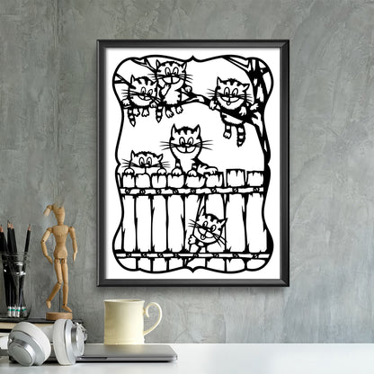 Cat – Kirigami – 3D Lightbox SVG File for Cricut & Silhouette