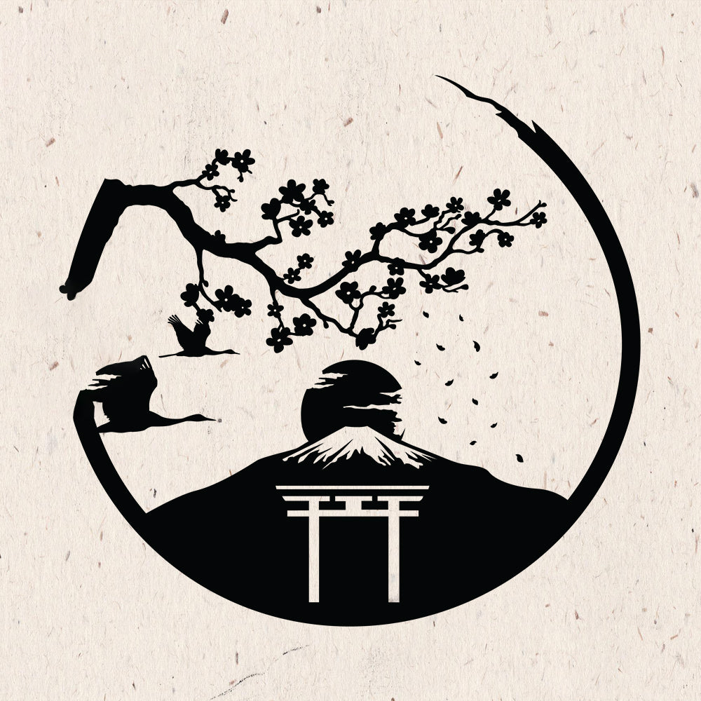 Cherry Blossoms – Kirigami – 3D Lightbox SVG File for Cricut & Silhouette