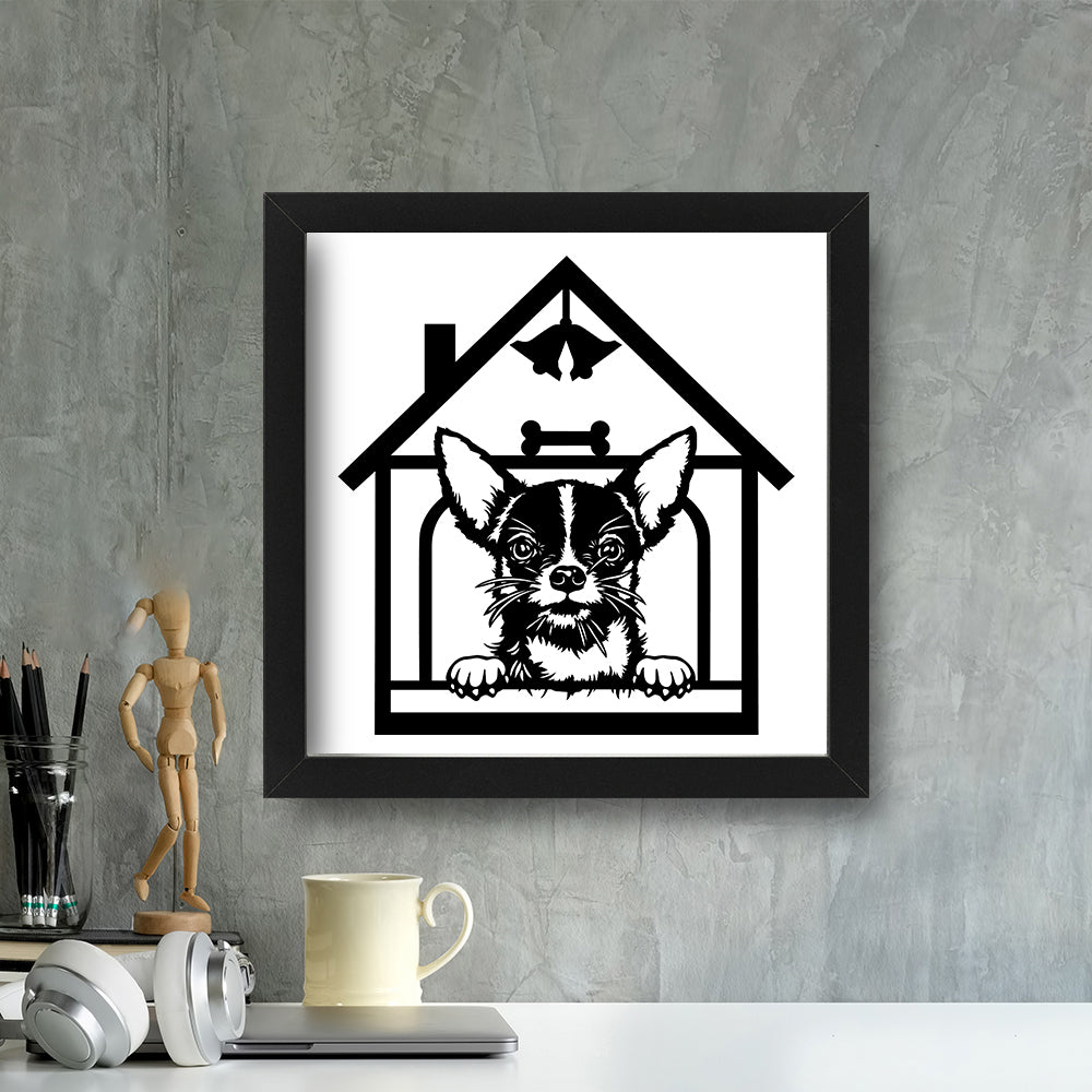 Chihuahua – Kirigami – 3D Lightbox SVG File for Cricut & Silhouette