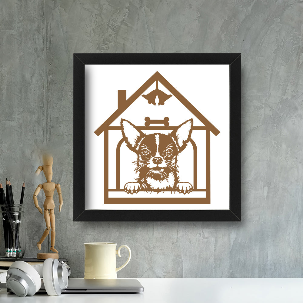Chihuahua – Kirigami – 3D Lightbox SVG File for Cricut & Silhouette