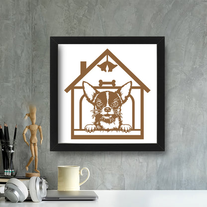 Chihuahua – Kirigami – 3D Lightbox SVG File for Cricut & Silhouette