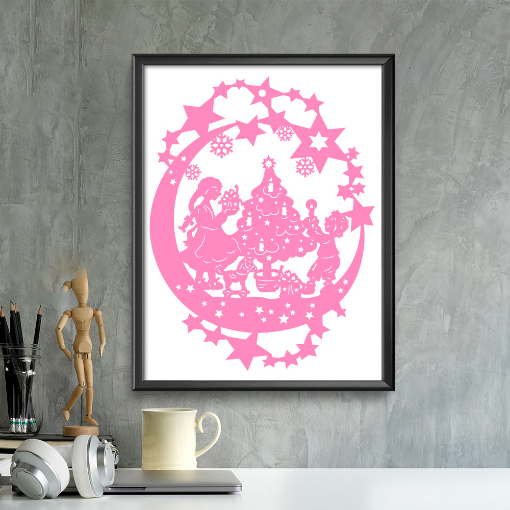 Christmas 5 – Kirigami – 3D Lightbox SVG File for Cricut & Silhouette