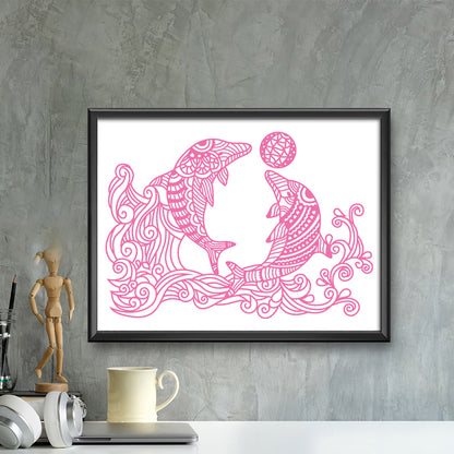 Dolphin – Kirigami – 3D Lightbox SVG File for Cricut & Silhouette