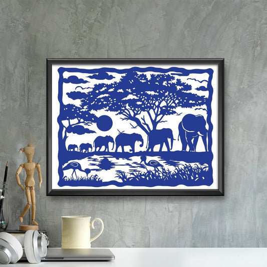 Elephant 1 – Kirigami - Cricut File - VEKTOR KRAFT