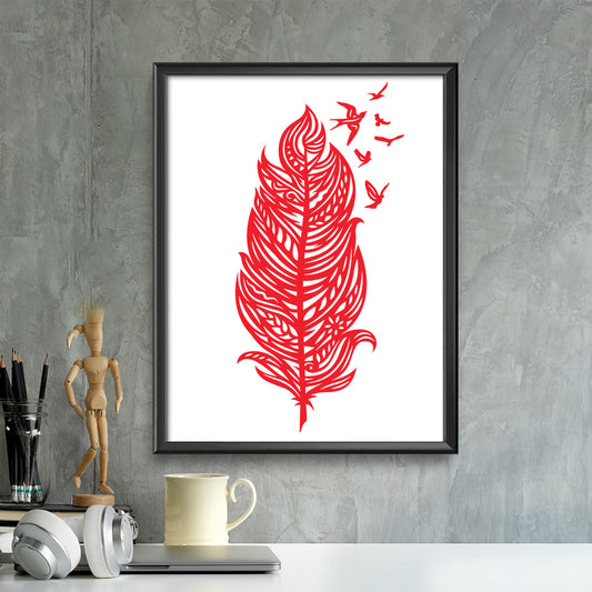 Feather – Kirigami - Cricut File - VEKTOR KRAFT