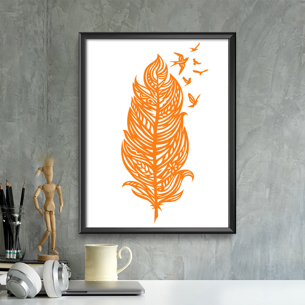 Feather – Kirigami – 3D Lightbox SVG File for Cricut & Silhouette