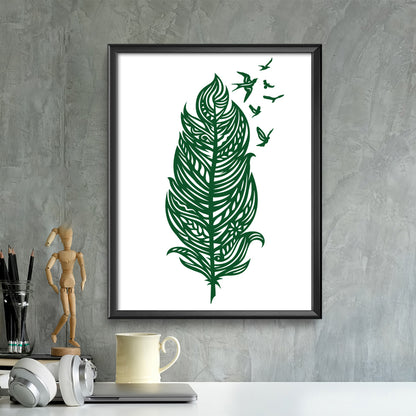 Feather – Kirigami – 3D Lightbox SVG File for Cricut & Silhouette