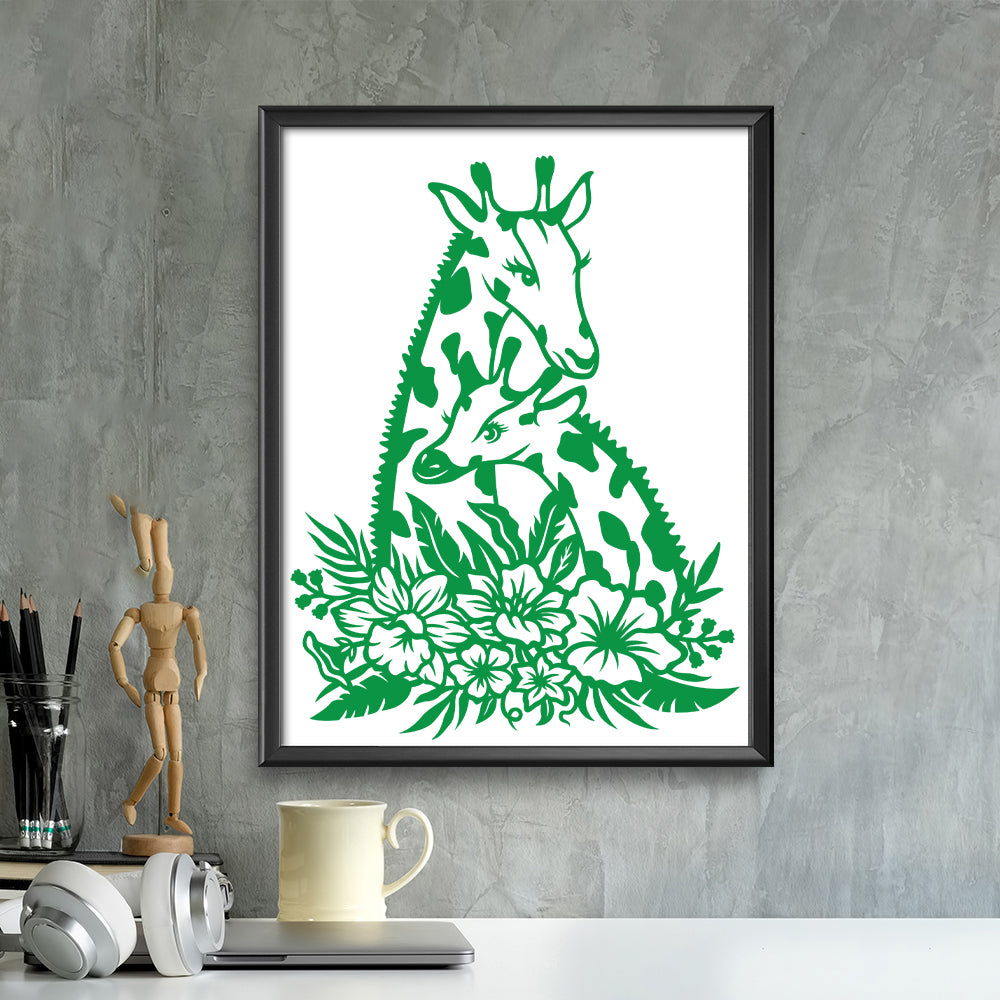 Giraffe – Kirigami – 3D Lightbox SVG File for Cricut & Silhouette