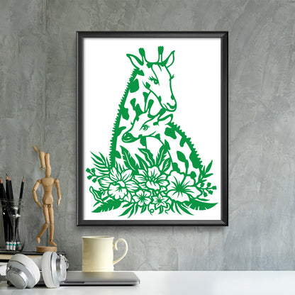 Giraffe – Kirigami – 3D Lightbox SVG File for Cricut & Silhouette