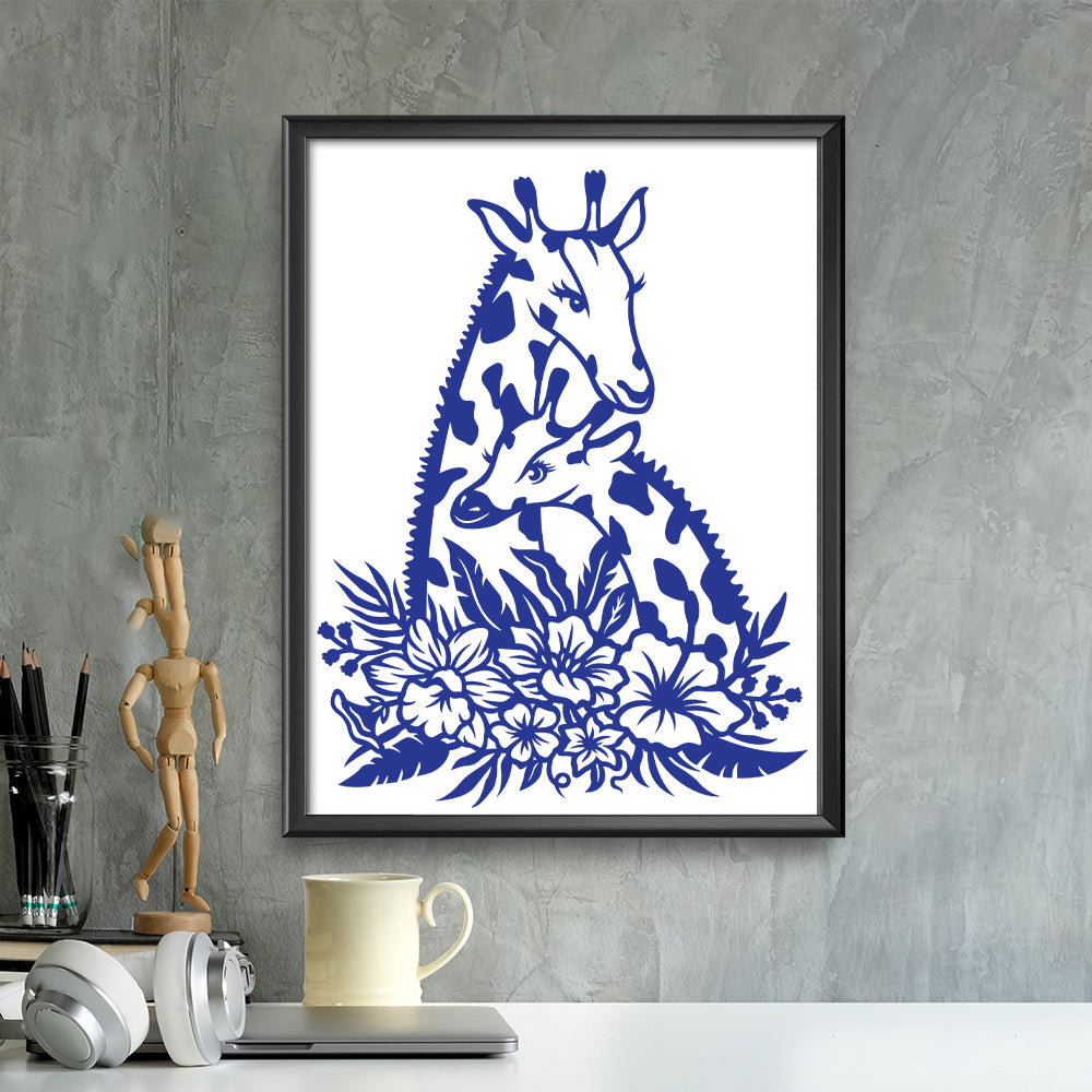 Giraffe – Kirigami – 3D Lightbox SVG File for Cricut & Silhouette