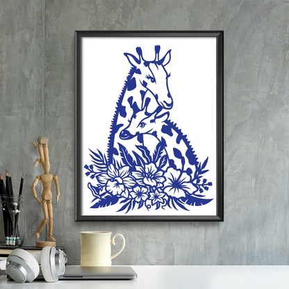 Giraffe – Kirigami – 3D Lightbox SVG File for Cricut & Silhouette