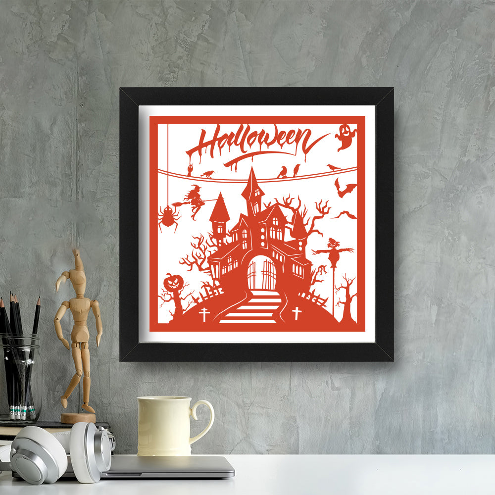 Halloween 1 – Kirigami – 3D Lightbox SVG File for Cricut & Silhouette