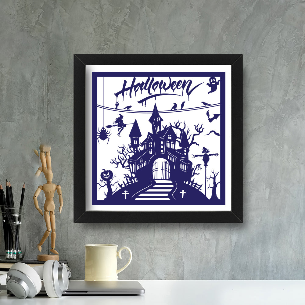 Halloween 1 – Kirigami – 3D Lightbox SVG File for Cricut & Silhouette